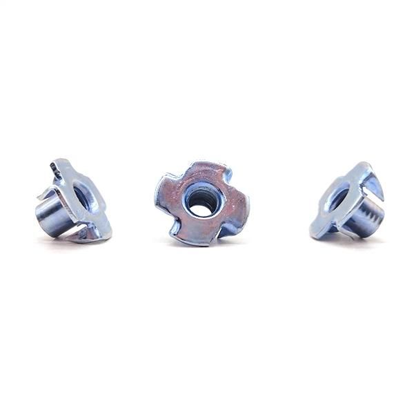 Zinc Plated Carbon Steel Tee Nut with 4 Prong