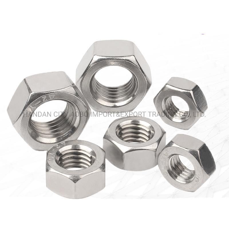Stainless Steel Thin Nut 304/316 Hex Jam Nuts