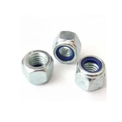 Nylon Insert Lock Nuts, Blue Ring / White Ring