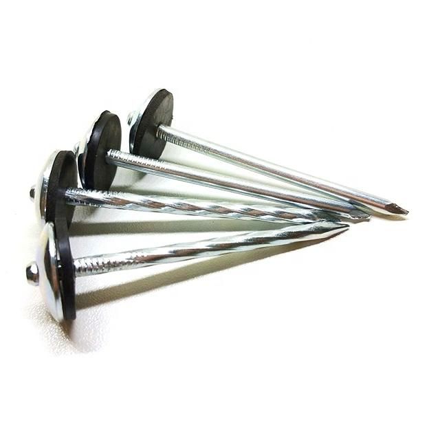 South Africa Nigerianamibia Market/Electro Gi Galvanized Roofing Corrugated Nails Umbrella Head Roofing Nails