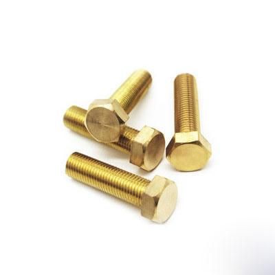 DIN933 Brass Made Full Thread Hex Head Bolt M8