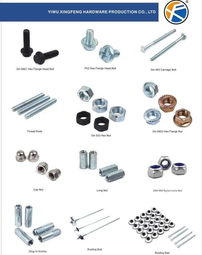 China Factory Wholesale Customized DIN 934 / 6923 / 985 Zinc Plated High Quality Carbon Steel Stainless Steel Heavy Hexagon Nuts Flange Nut Nylon Lock Nut
