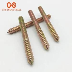 Carbon Steel Class 4.8 Zinc Plated Double Head Hanger Bolt with Wood Thread