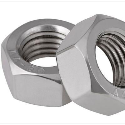Stainless Steel 304/316 DIN 934 A2-70 A4-70 Hex Nut with Metric and Inch Hexagon Nut