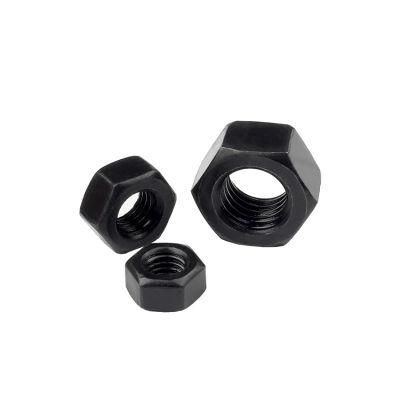 Hex Nut Carbon Steel Black DIN934 M1-M100 Grade 4.8 8.8 10.9 12.9 Nuts Bolts