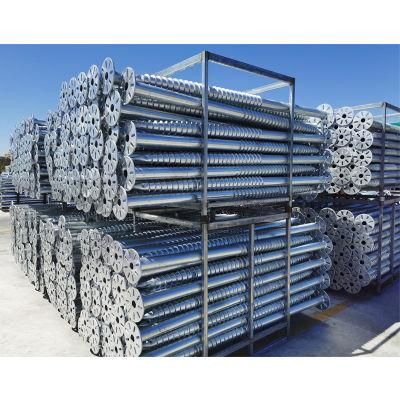 Steel Q235 Ground Screw Pole Anchors for Solar Panel Foundation