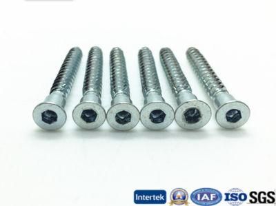 Hot Sale Zinc Plated M5 Hex Socket Head Confirmat Furniture Screw