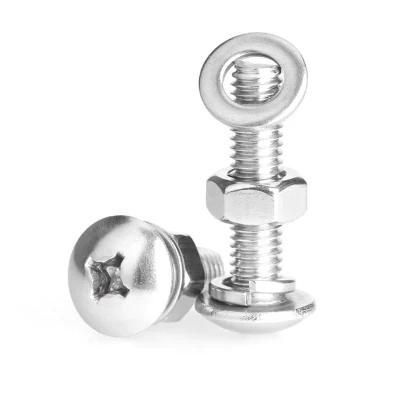 316 Stainless Steel Round Head Bolts and Nuts