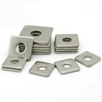 Stainless Steel Square Washer Hot Selling SS304 DIN 436 A4 SS316 Square Washer for Wood Factory Direct Square Washer Formwork Washer