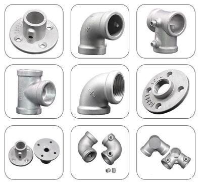 Aluminium Key Clamp Pipe Fittings Base Flange Pipe Nipples with Screws