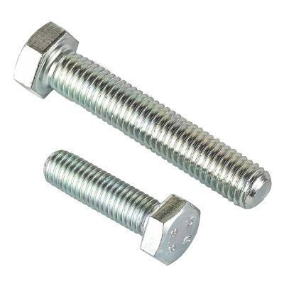 DIN933 Hexagonal Bolts Plated with Zinc