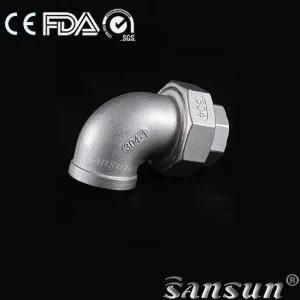 304/316/316L Sanitary Stainless Steel Pipe Fittings Hygienic 90 Degree Female Threaded Elbow