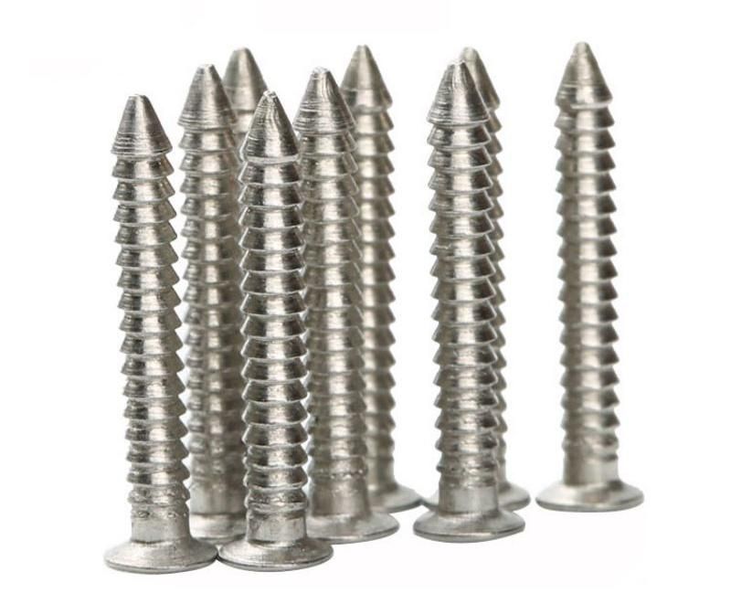 Flat Cap Countersunk Self Tapping Umbrella Thread Pure Titanium Screw