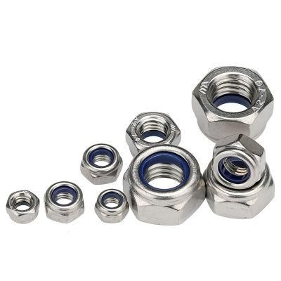 High Strength DIN 985 Prevailing Torque Type Hexagon Lock Nuts with Non Metallic Nylon Insert Ready in Stock