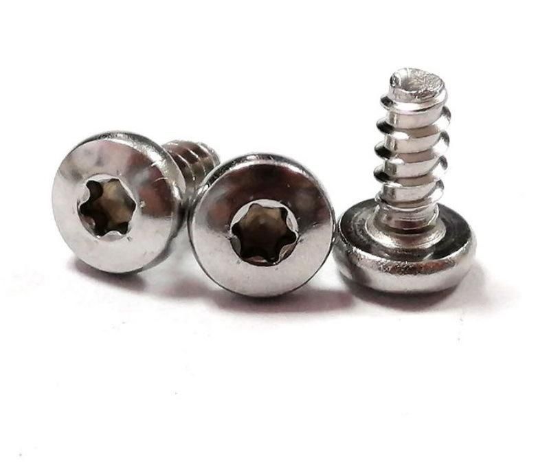 304 A2 Stainless Steel M3 M4 M5 M6 Pan Torx Head Self Tapping Screws for Plastic