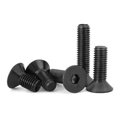 DIN7991 Black Oxide Steel Grade 10.9 12.9 Flat Head Countersunk Socket Cap Screw
