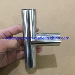 Sanitary Stainless Steel 304 Equal Long Type Welded Tee