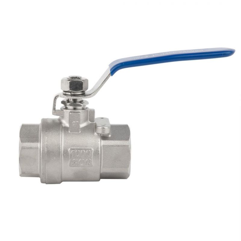 Factory 2 PC/3 PC Stainless Steel Internal Thread Water Pipe NPT Flange Floating Ball Valve