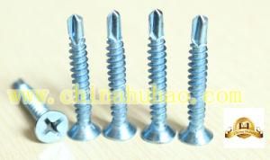 Screw/Self Drilling/Zinc Coated Csk Head Bule Color Self Drillinig Screw