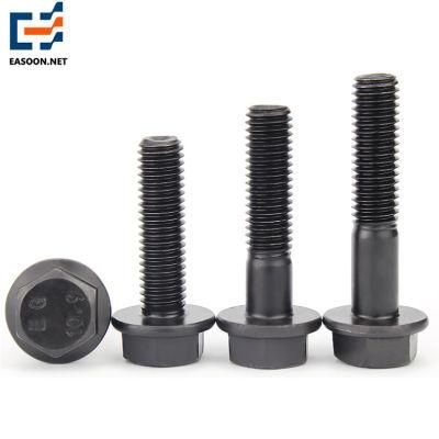 10.9 12.9 Fastener Phosphate Flange Bolt Black Hex Bolt with Washer
