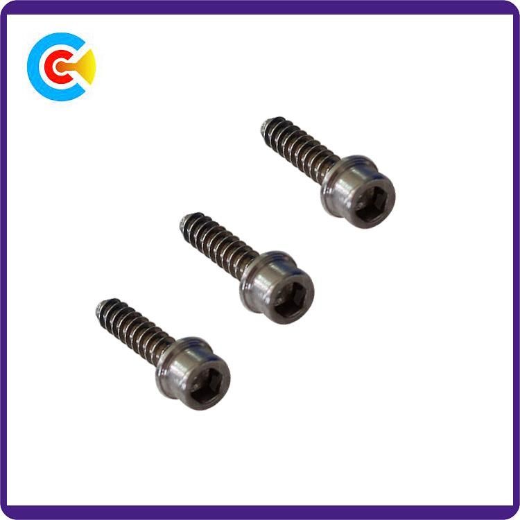 DIN/ANSI/BS/JIS Carbon-Steel/Stainless-Steel 4.8/8.8/10.9 Galvanized Hexagon Socket with Internal Tapping Screw