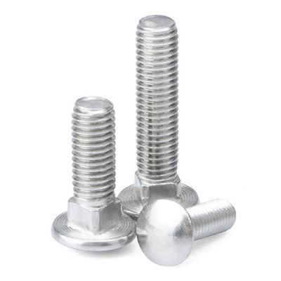 Stainless Steel DIN603 M6 M8 Bolt Flat Round Head Bolt Carriage Bolt