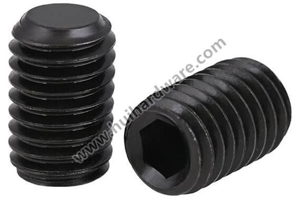 Carbon Steel Class 12.9 Hexagon Socket Set Screws with Flat Point M2-M24