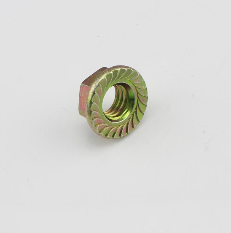 ISO 4161 DIN 6923 Carbon Steel Color Zine Hexagon Flange Nuts Hex Flange Nuts