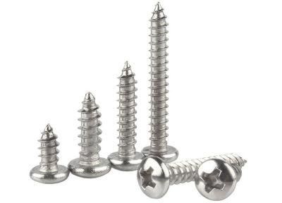 304 Stainless Steel Cross Round Head Self Tapping Screw