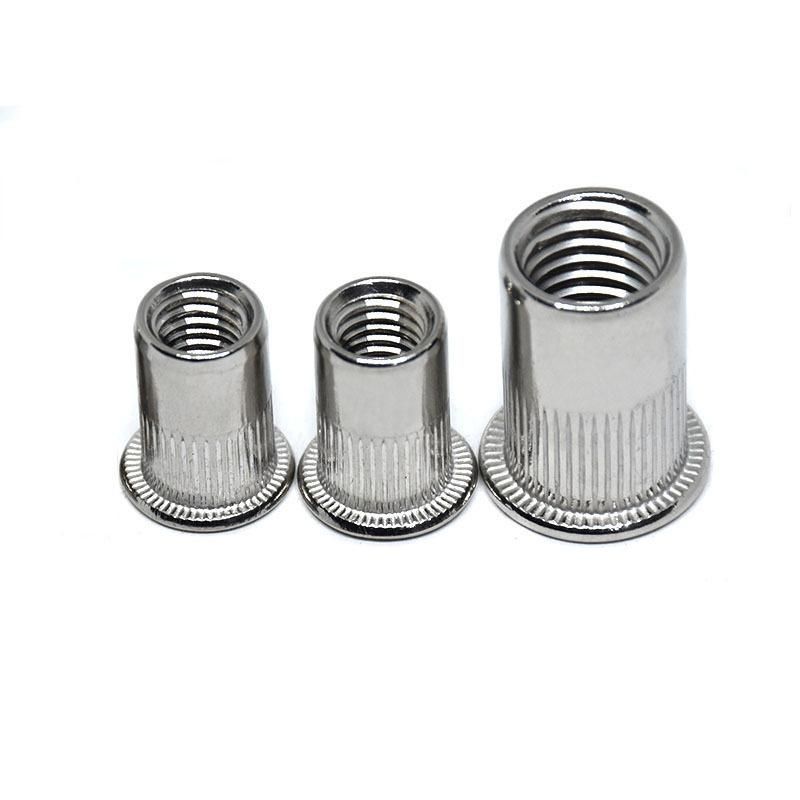 Stainless Steel SS304 SS316 Flat Head Csk Head Rivet Nuts Threaded Rivet Nuts Pull Rivet Nuts