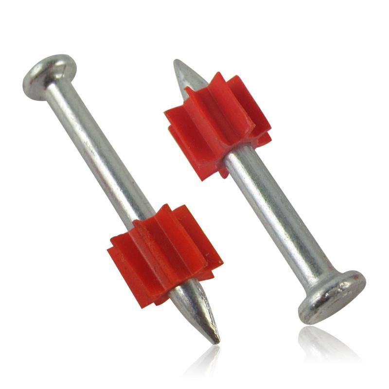 High-Quality Coment Nail Shooting Nails with Red Washer