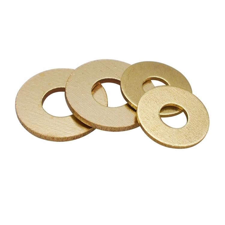 Flat Washer DIN125 M3 M4 M5 M6 M8 M10 M12 Brass Factory Customized Plain