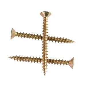 Philips Countersunk Head Yellow Zinc Plated Chipboard Self Tapping Screws