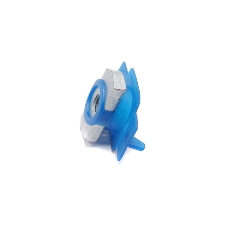 Solar Fastener Hot DIP Galvanized Channel Spring Nut with Plastic Washer Wing
