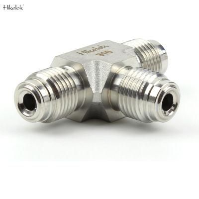 Swagelok Style Stainless Steel High Quality 3/8 Inch Male Gfs Union Tee VCR Fittings