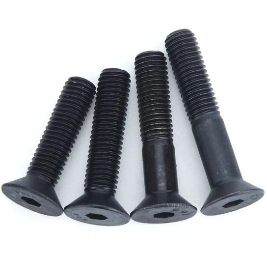 DIN7991 Hex Countersunk Socket Flat Head Cap Screw Full Thread Black Oxide