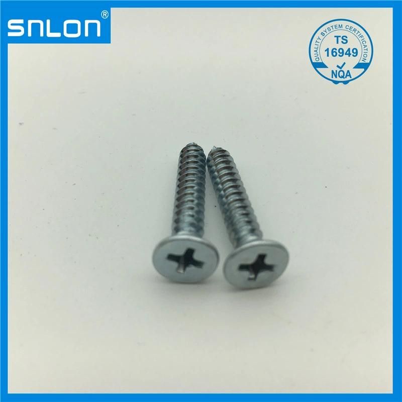 Flat Head Cross Recess Self Drilling Screws