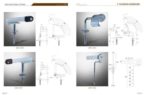 Sofa Hardware, Sofa Fitting, Sofa Headrest Hinge, Sofa Hinges (29010117)