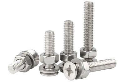 304 Stainless Steelscrew Nut Set Flat Head Combination Bolt M16-M20