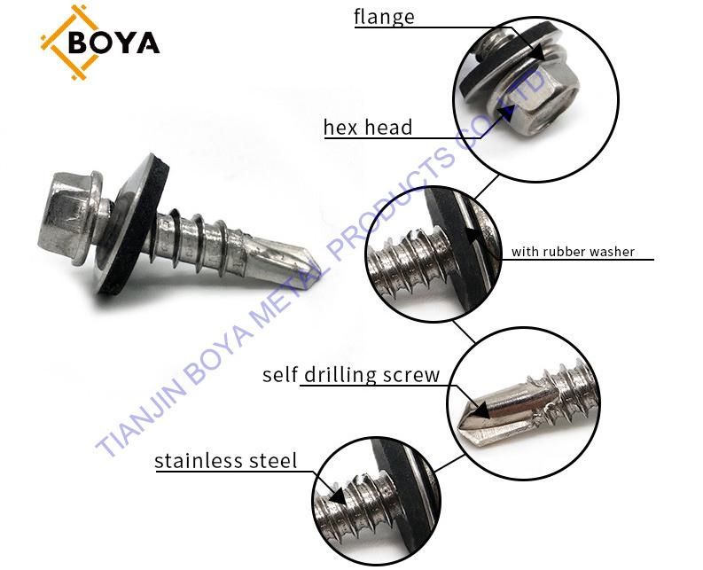 C1022 Carbon Steel Self Drilling Screw for Metal Plate