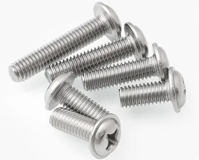 304 Stainless Steel PWM Cross Pan Head Round Head Screw with Gasket DIN967 with Dielectric Screw M10-M16