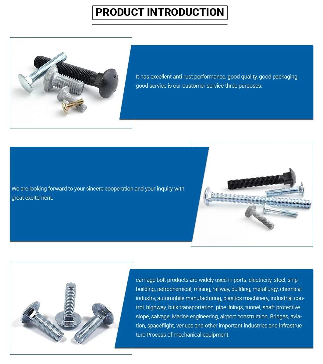 Full Thread DIN603 Yellow Zinc Plated Carriage Bolt/Black Carriage Bolt/Hige Strength Bolt