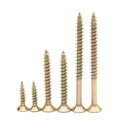 Wholesale Price Hig Quality Self Drilling Yellow Zinc Plated Screws Chipboard Yellow Chipboard Screws