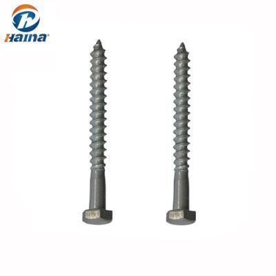 Carbon Steel Ms Lag Screw/Fastener Screw/Hexagon Wood Screw