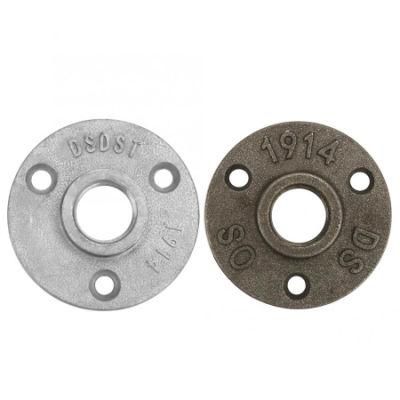 1/2 3/4 1 Inch Black Aluminum Pipe Fittings Floor Flange