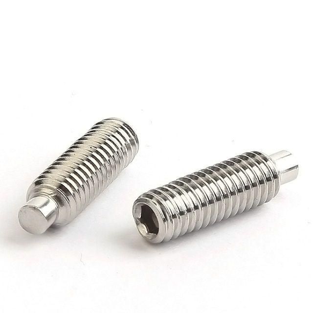Stainless Steel Hexagon Socket Set Screw with Convex End DIN915 Cylindrical End Headless GB79 M8m10
