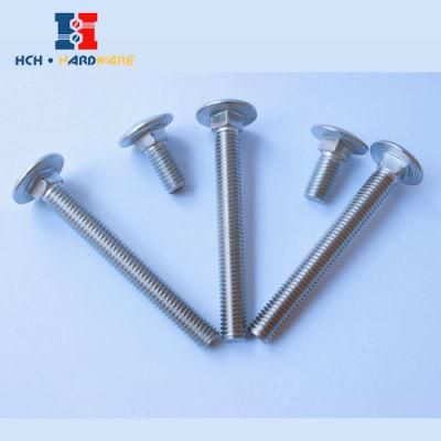 Carbon Steel Stainless Steel Hex Bolts Square Carriage Bolts