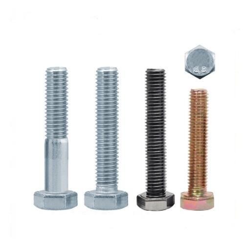 Factory Wholesale 4.8 Galvanized Hexagon Bolts Carbon Steel 8.8 Full Thread Screw HDG Hexagon Screws