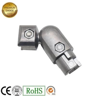 Aluminium Pipe Hardware Aluminum Pipe Fitting Aluminiun Connector for Pipe Joint System