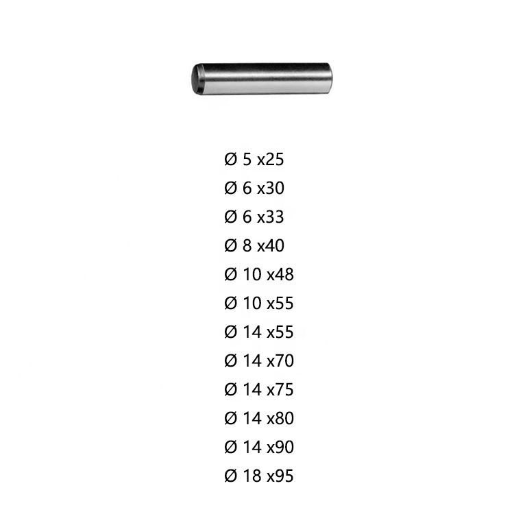 304 Stainless Steel M2 M2.5 M3 M4 M5 M6 M8 M10 Fastener Solid Cylinder Parallel Pins Dowel Pin